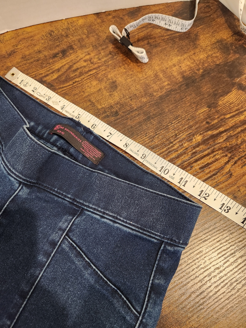 No Boundaries Dark Wash Flared Denim Jeans - Blue (661) - Picture 7 of 7